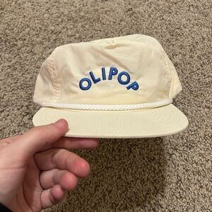 Olipop Cream Blue Cap Trucker Unisex One Size Fits All Nylon Travel Party Preppy